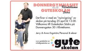Guteskolan Södra invigs den 25 april 2013.